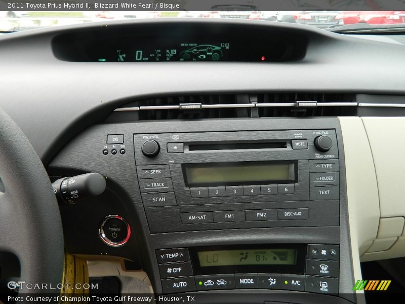 Blizzard White Pearl / Bisque 2011 Toyota Prius Hybrid II