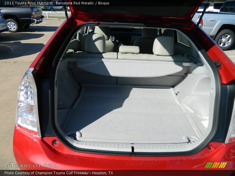 Barcelona Red Metallic / Bisque 2011 Toyota Prius Hybrid III