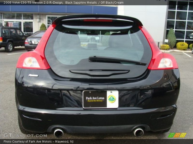 Black Sapphire Metallic / Off Black/Cream 2008 Volvo C30 T5 Version 2.0 R-Design