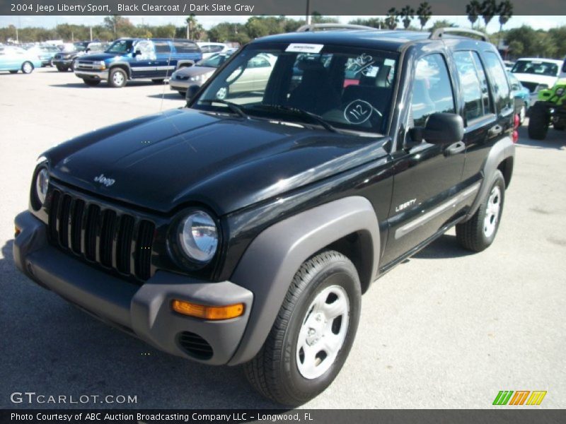 Black Clearcoat / Dark Slate Gray 2004 Jeep Liberty Sport