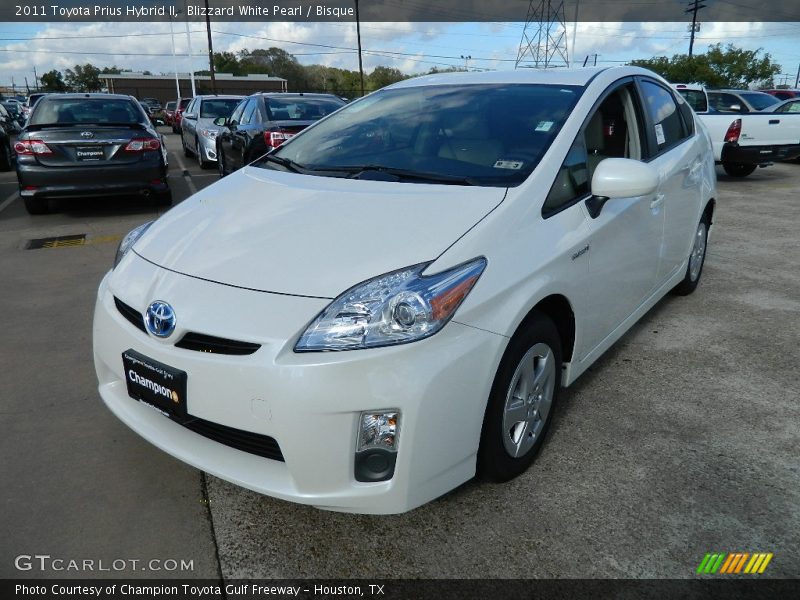 Blizzard White Pearl / Bisque 2011 Toyota Prius Hybrid II