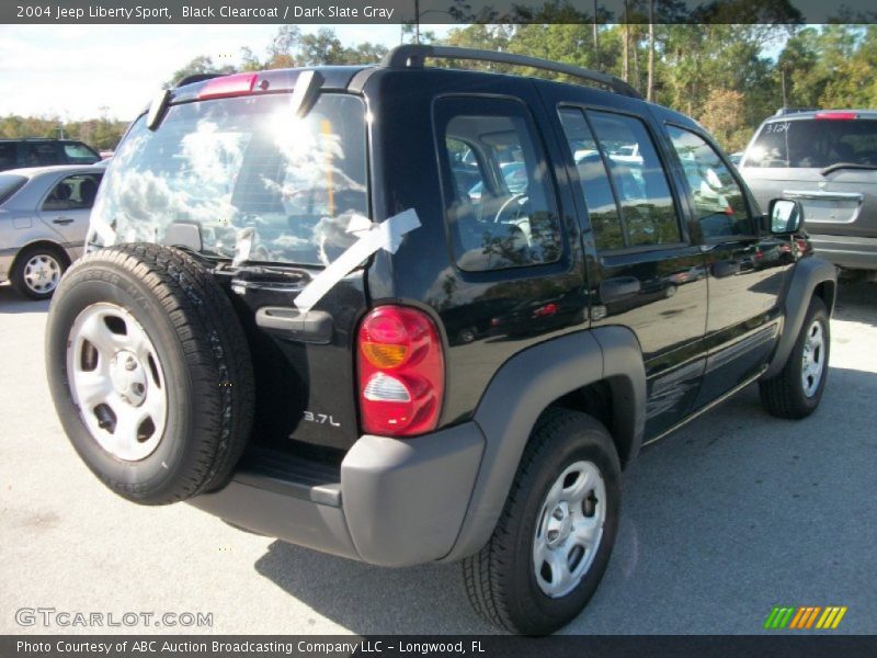 Black Clearcoat / Dark Slate Gray 2004 Jeep Liberty Sport