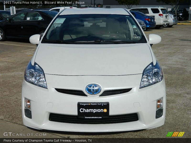 Blizzard White Pearl / Bisque 2011 Toyota Prius Hybrid II