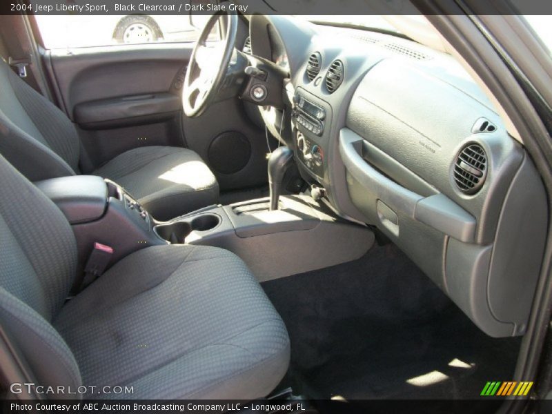 Black Clearcoat / Dark Slate Gray 2004 Jeep Liberty Sport