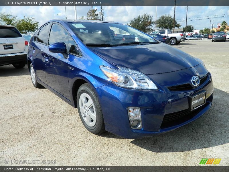 Blue Ribbon Metallic / Bisque 2011 Toyota Prius Hybrid II