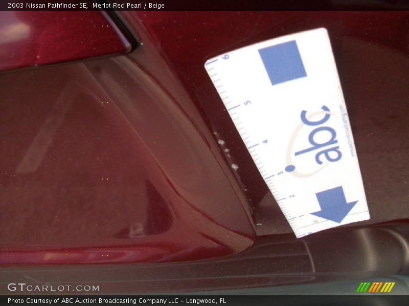 Merlot Red Pearl / Beige 2003 Nissan Pathfinder SE