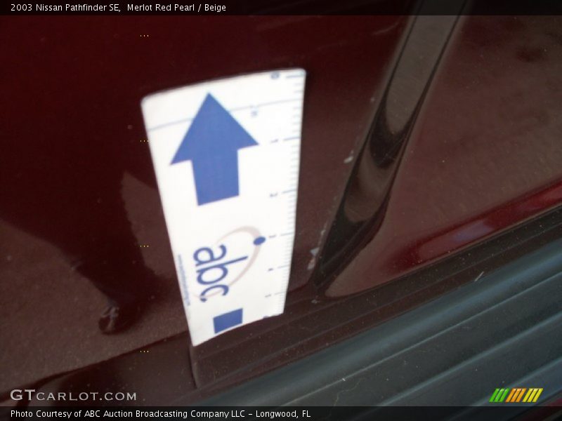 Merlot Red Pearl / Beige 2003 Nissan Pathfinder SE