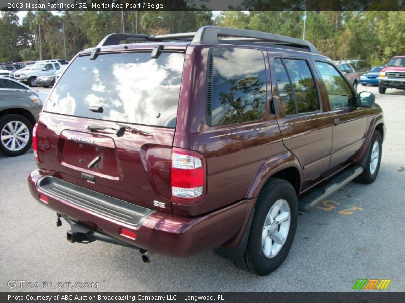 Merlot Red Pearl / Beige 2003 Nissan Pathfinder SE