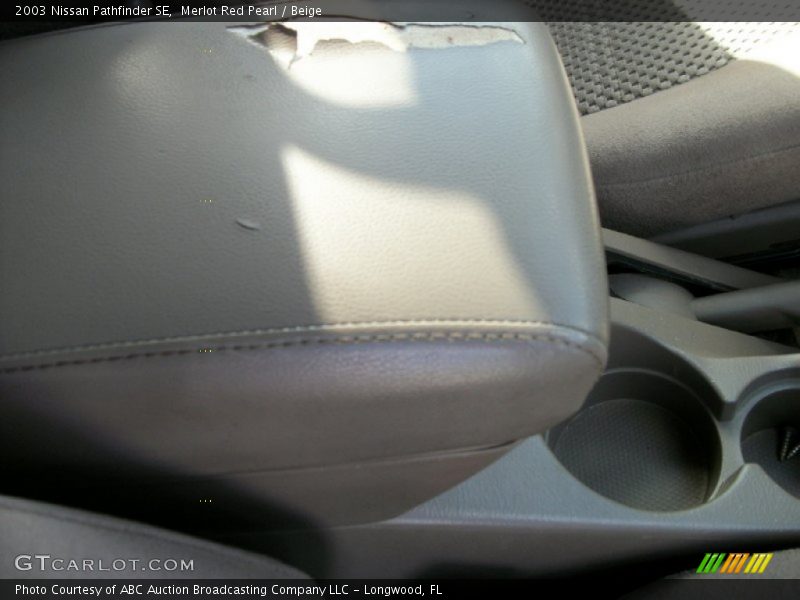 Merlot Red Pearl / Beige 2003 Nissan Pathfinder SE