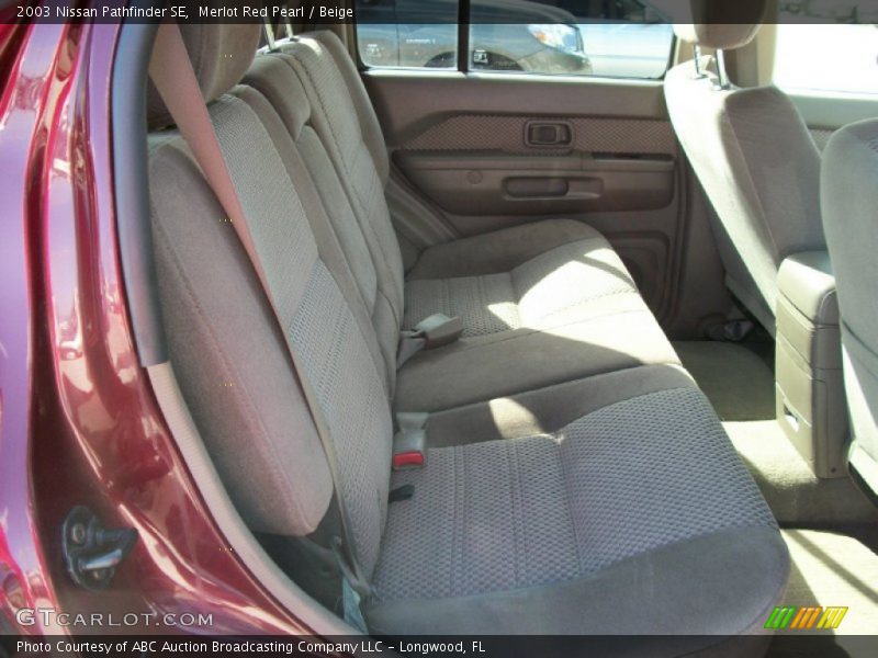 Merlot Red Pearl / Beige 2003 Nissan Pathfinder SE