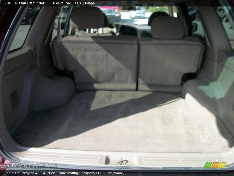 Merlot Red Pearl / Beige 2003 Nissan Pathfinder SE