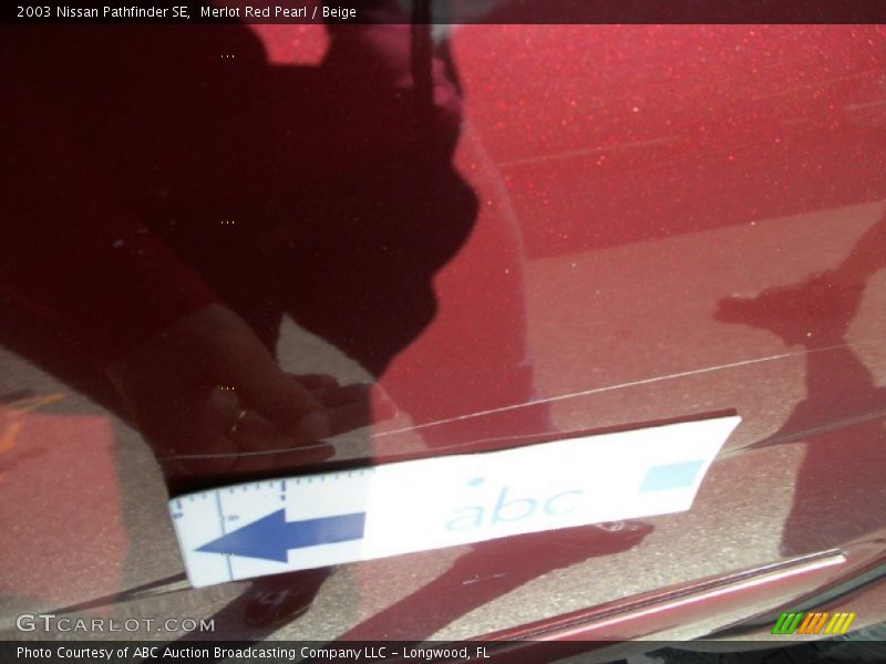 Merlot Red Pearl / Beige 2003 Nissan Pathfinder SE