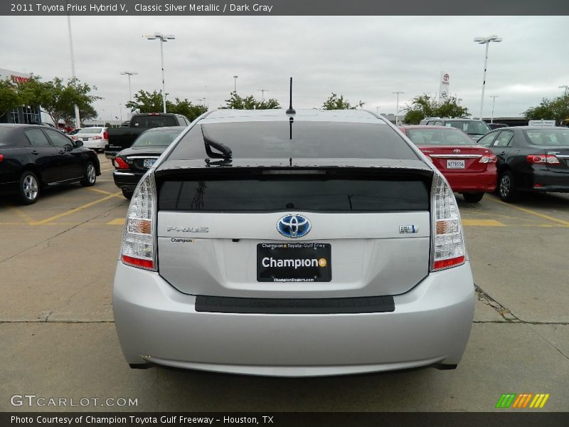 Classic Silver Metallic / Dark Gray 2011 Toyota Prius Hybrid V