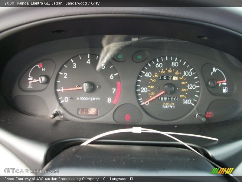 Sandalwood / Gray 2000 Hyundai Elantra GLS Sedan
