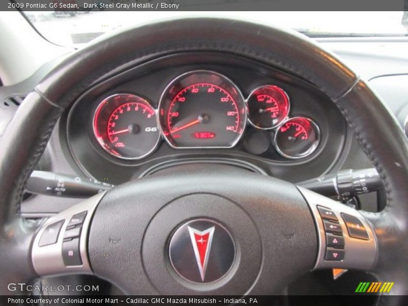 Dark Steel Gray Metallic / Ebony 2009 Pontiac G6 Sedan