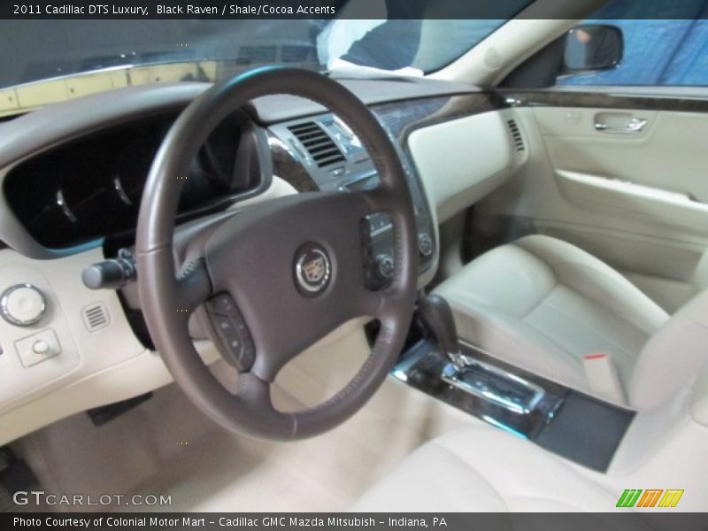 Black Raven / Shale/Cocoa Accents 2011 Cadillac DTS Luxury