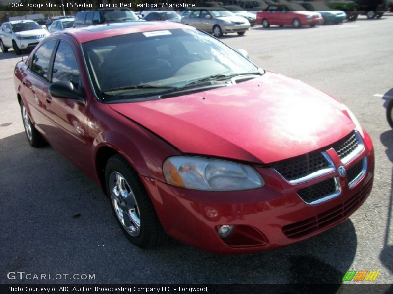 Inferno Red Pearlcoat / Sandstone 2004 Dodge Stratus ES Sedan