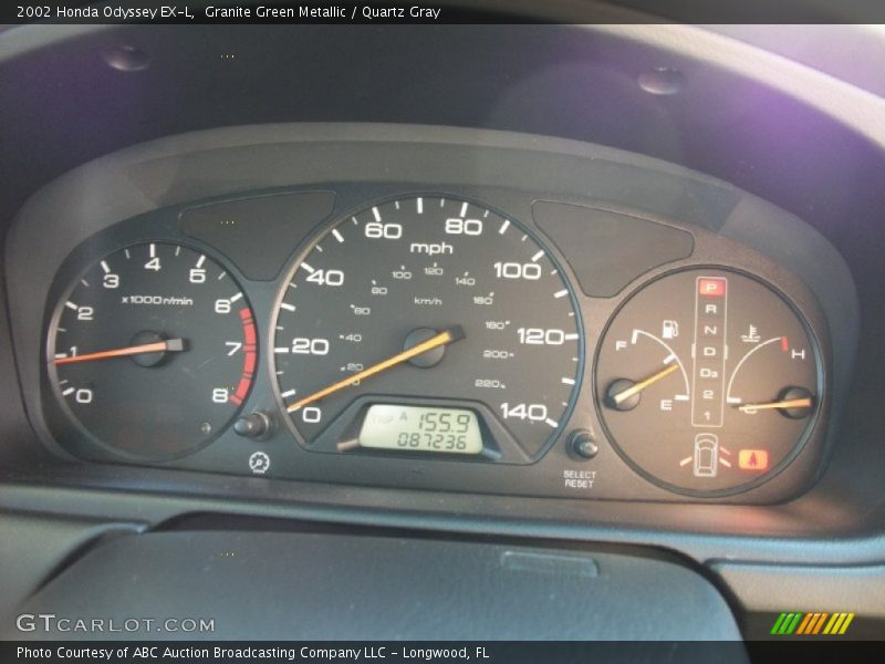 Granite Green Metallic / Quartz Gray 2002 Honda Odyssey EX-L