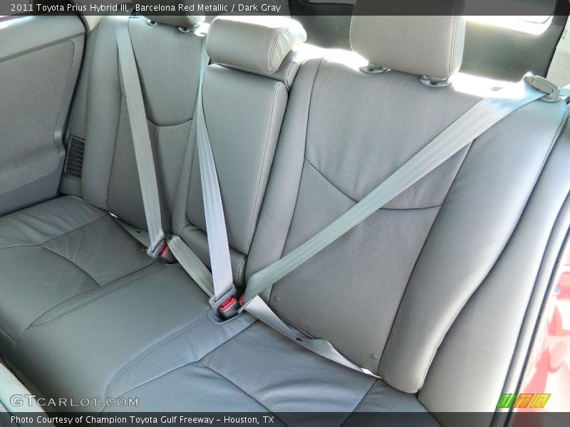 Barcelona Red Metallic / Dark Gray 2011 Toyota Prius Hybrid III