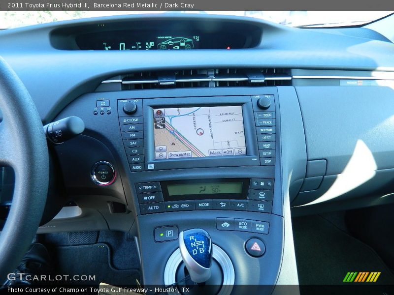 Barcelona Red Metallic / Dark Gray 2011 Toyota Prius Hybrid III