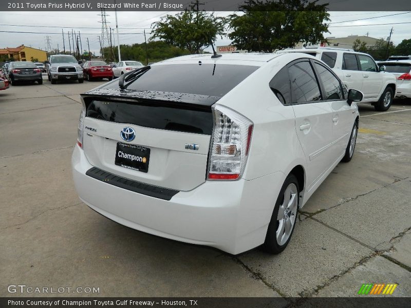 Blizzard White Pearl / Bisque 2011 Toyota Prius Hybrid V
