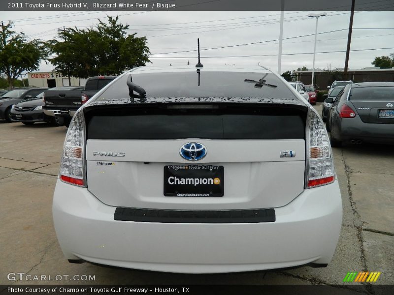 Blizzard White Pearl / Bisque 2011 Toyota Prius Hybrid V