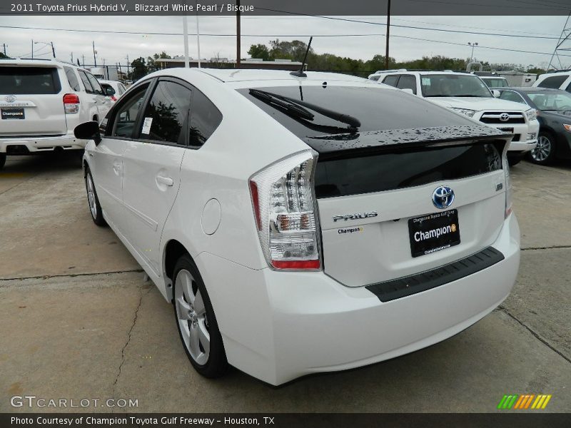 Blizzard White Pearl / Bisque 2011 Toyota Prius Hybrid V