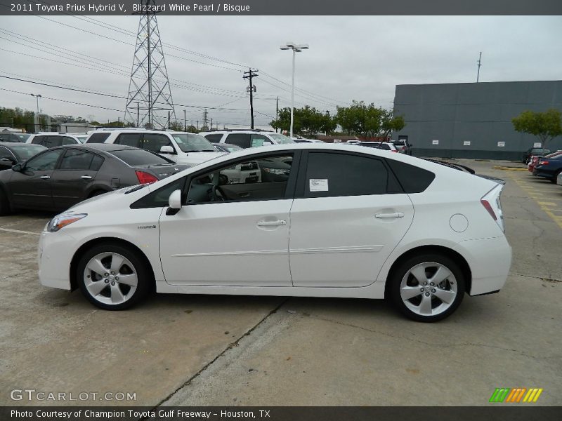 Blizzard White Pearl / Bisque 2011 Toyota Prius Hybrid V