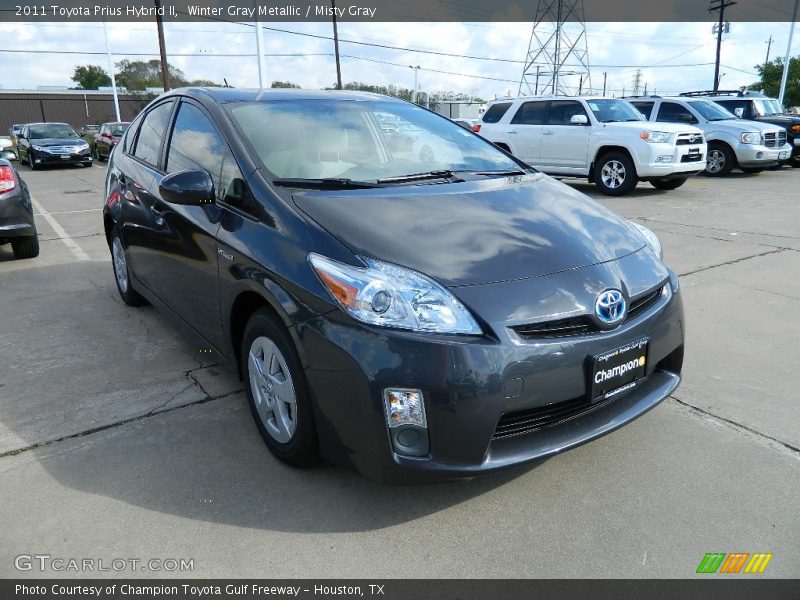 Winter Gray Metallic / Misty Gray 2011 Toyota Prius Hybrid II