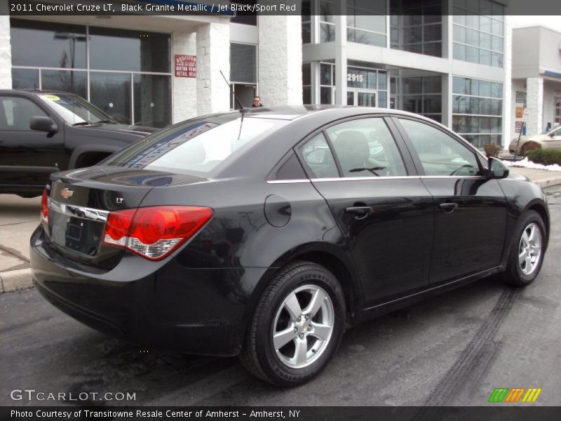 Black Granite Metallic / Jet Black/Sport Red 2011 Chevrolet Cruze LT