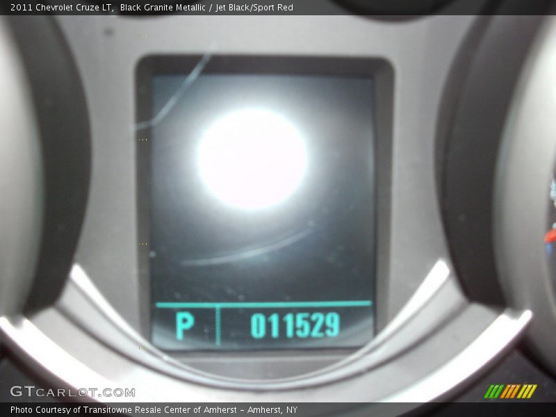 Black Granite Metallic / Jet Black/Sport Red 2011 Chevrolet Cruze LT