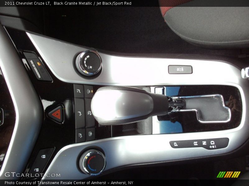 Black Granite Metallic / Jet Black/Sport Red 2011 Chevrolet Cruze LT