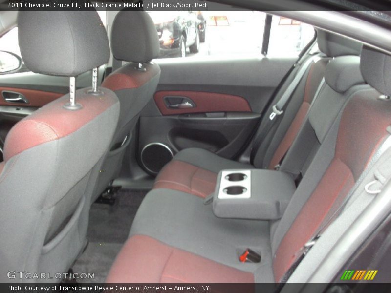 Black Granite Metallic / Jet Black/Sport Red 2011 Chevrolet Cruze LT