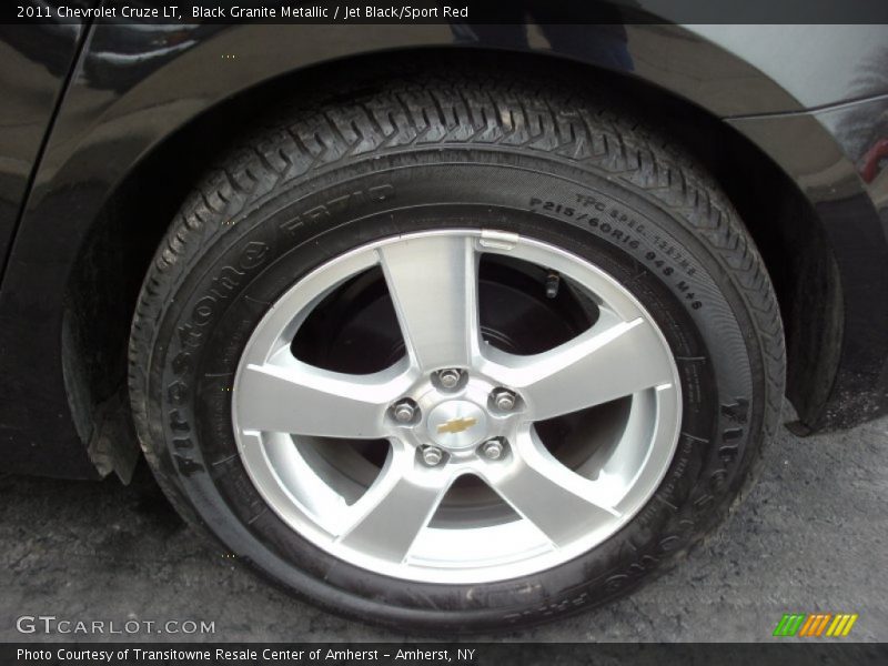 Black Granite Metallic / Jet Black/Sport Red 2011 Chevrolet Cruze LT