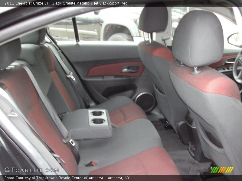 Black Granite Metallic / Jet Black/Sport Red 2011 Chevrolet Cruze LT
