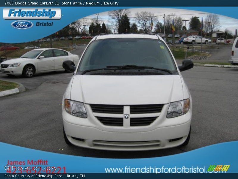 Stone White / Medium Slate Gray 2005 Dodge Grand Caravan SE