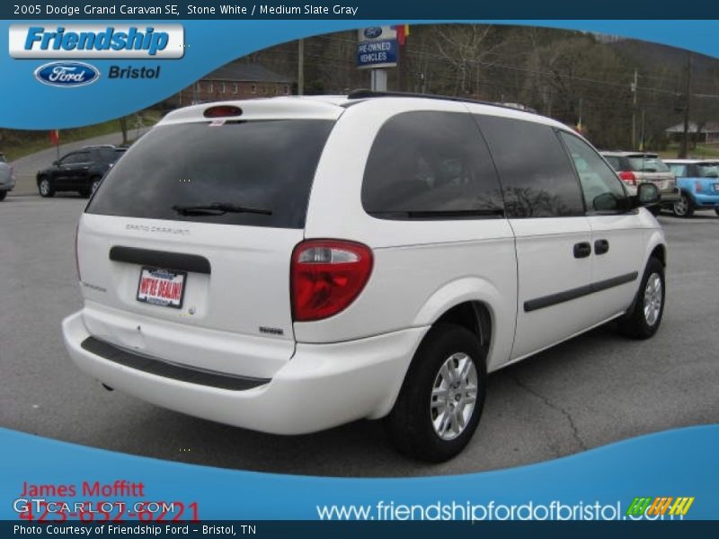 Stone White / Medium Slate Gray 2005 Dodge Grand Caravan SE