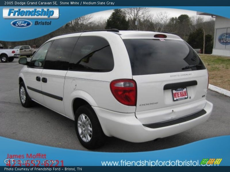 Stone White / Medium Slate Gray 2005 Dodge Grand Caravan SE