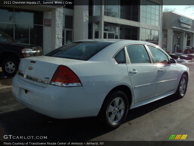 Summit White / Gray 2011 Chevrolet Impala LT