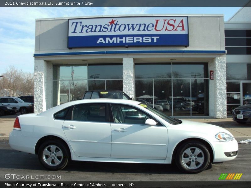 Summit White / Gray 2011 Chevrolet Impala LT
