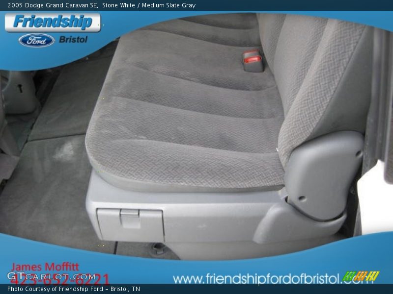 Stone White / Medium Slate Gray 2005 Dodge Grand Caravan SE