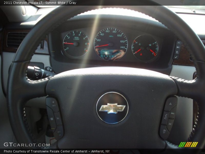 Summit White / Gray 2011 Chevrolet Impala LT