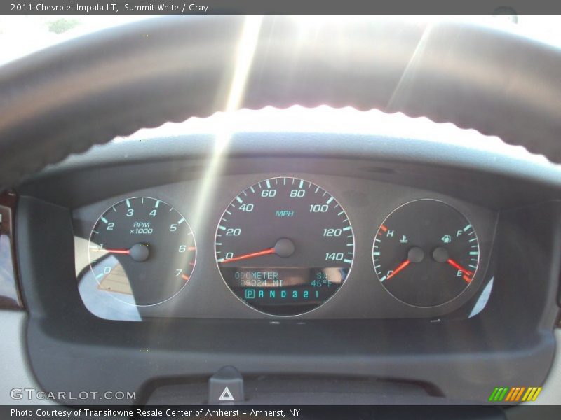Summit White / Gray 2011 Chevrolet Impala LT