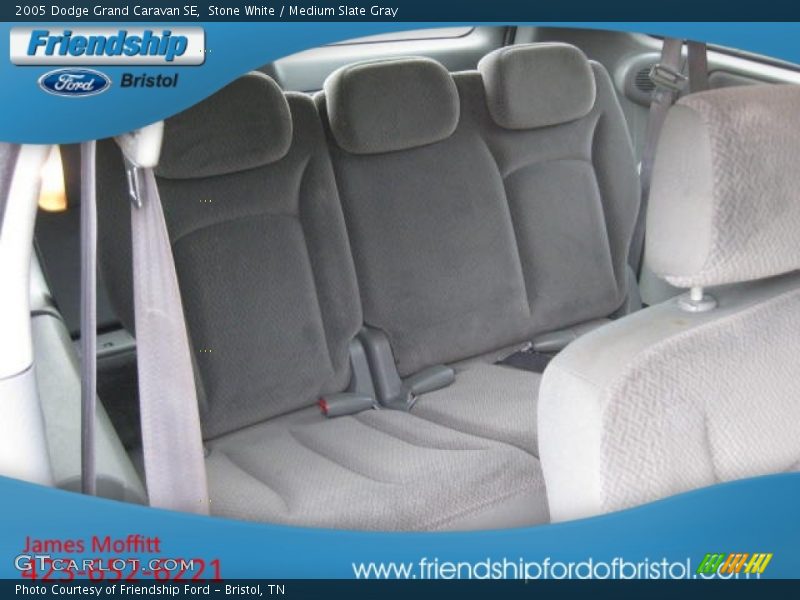 Stone White / Medium Slate Gray 2005 Dodge Grand Caravan SE