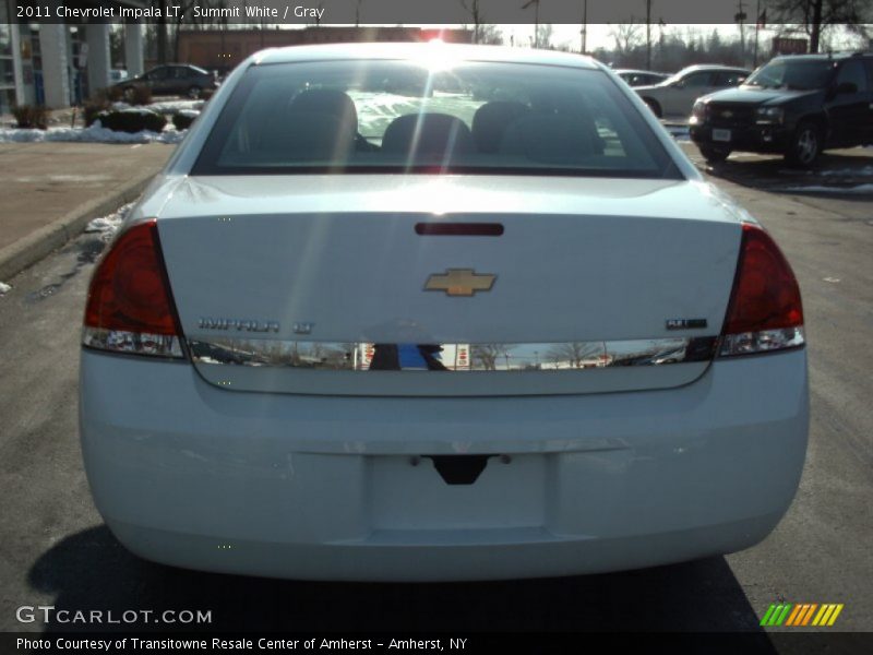 Summit White / Gray 2011 Chevrolet Impala LT