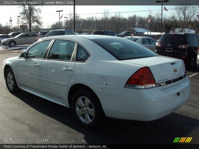 Summit White / Gray 2011 Chevrolet Impala LT
