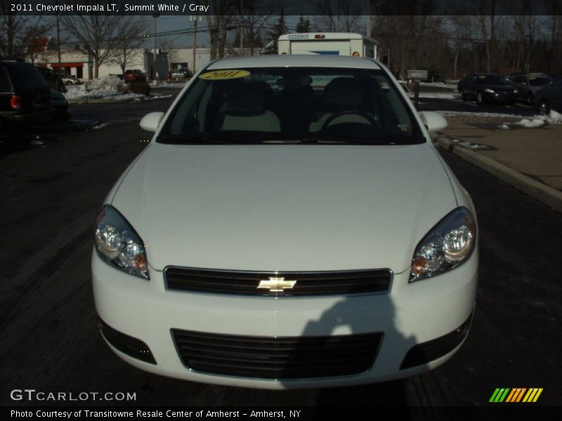 Summit White / Gray 2011 Chevrolet Impala LT