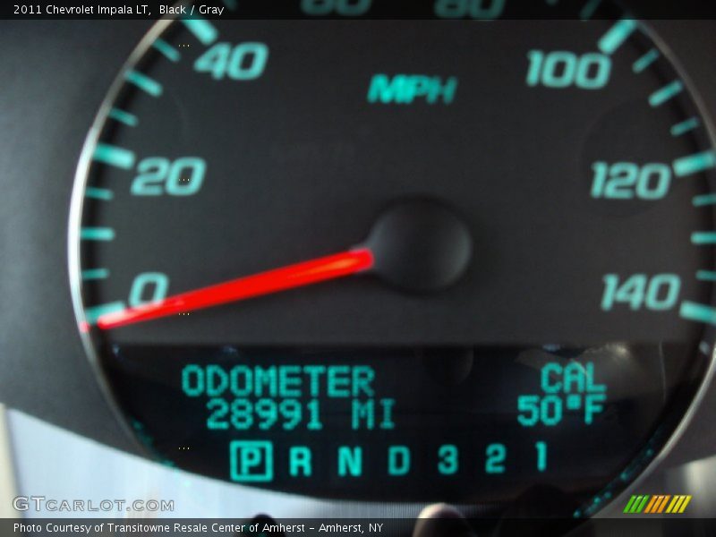 Black / Gray 2011 Chevrolet Impala LT
