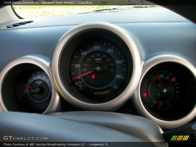 Alabaster Silver Metallic / Gray/Blue 2006 Honda Element LX