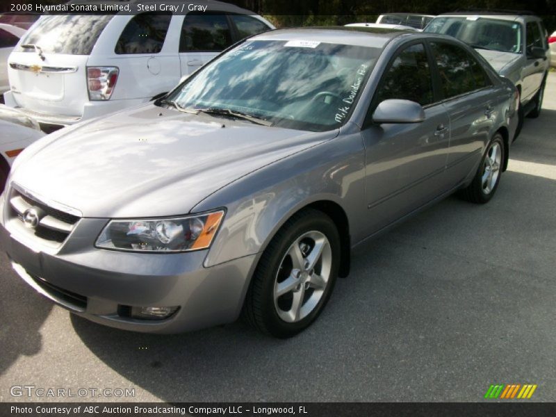 Steel Gray / Gray 2008 Hyundai Sonata Limited